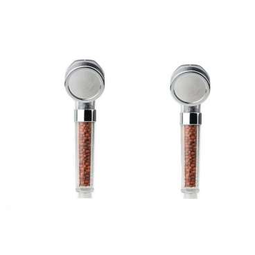 2 x cap de dus cu granule anti-calcar si functie de economisire a apei