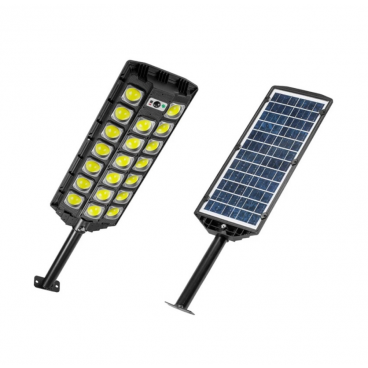 Lampa Solara Stradala 120W, Panou Solar, Senzor De Miscare Si Telecomanda, 20 x Led COB