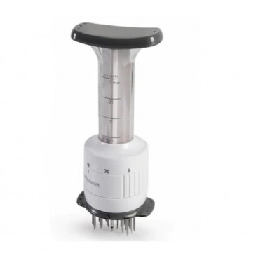 Dispozitiv pentru fragezirea carnii cu injector pentru sos teleMAG