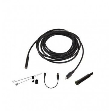 Camera endoscop rezistenta la apa, vedere 90 grade, Lungime Cablu 5 Metri, diametru camera 7mm