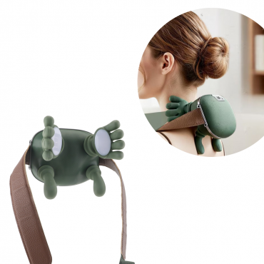 Aparat De Masaj Cervical 4D Shiatsu | Incalzire Infrarosu 45°C | 3 Niveluri Intensitate | Wireless | Pentru Gat, Umeri Si Spate