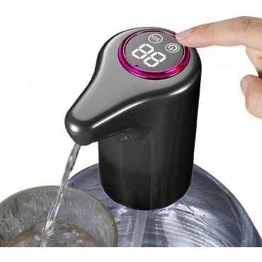Pompa Apa Electrica USB-C Cu Display LCD | Dozare Automata 30 Sec | Portabila | Compatibila Bidon