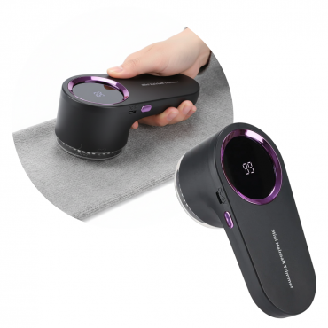 Aparat De Curatat Scame Portabil Cu Afisaj LED | 3 Viteze | 4 Lame Inox Incluse | Pentru Toate Tipurile De Haine