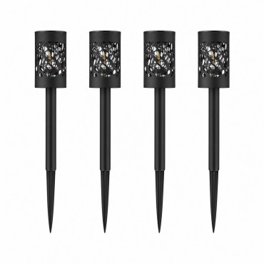Set 4 Lampi Solare LED Gradina | 3000K Lumina Calda | Senzor Automat | IP65 | 32 cm