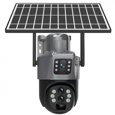 Camera Supraveghere Wi-FI Solara 12MP | Zoom Optic 10X | Card Memorie Cadou | Detectie Faciala si Auto Tracking 355° | Night Vision Color | IP66