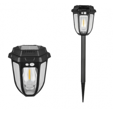 Lampa Solara Retro 2in1 50cm | Perete sau Tarus | LED Cald | IP65 | Gradina Curte