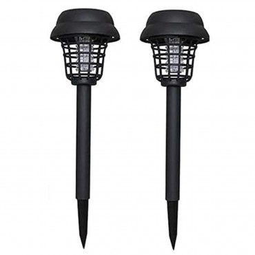 Set 2 lampi solare anti tantari LED UV – Lampa solara cu protectie eficienta, autonomie 10 ore, iluminare gradina si terasa