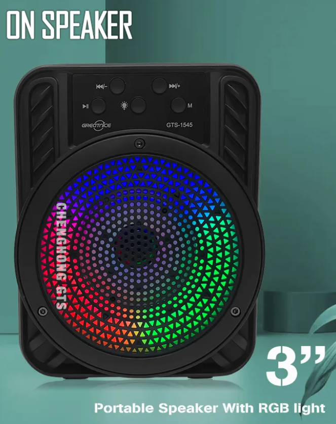 Boxa Portabila Cu Cititor TF/USB Mp3, Bluetooth, Radio FM, BIG SOUND – GTS-1545