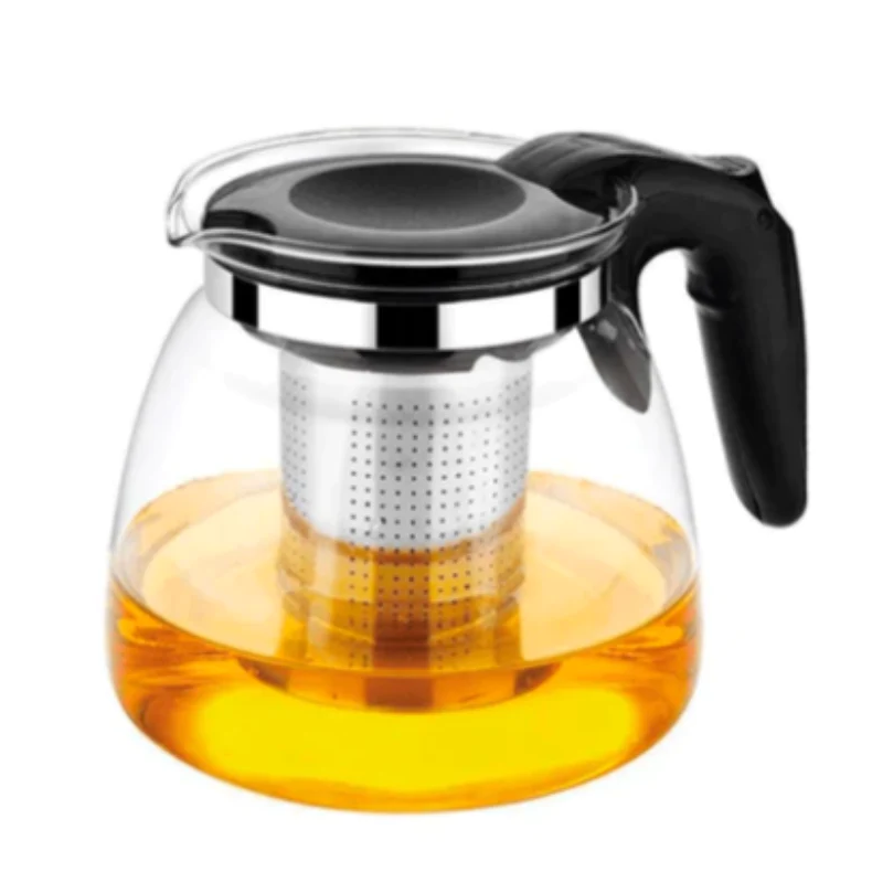 Ceainic din sticla, filtru din inox, capacitate 900 ml