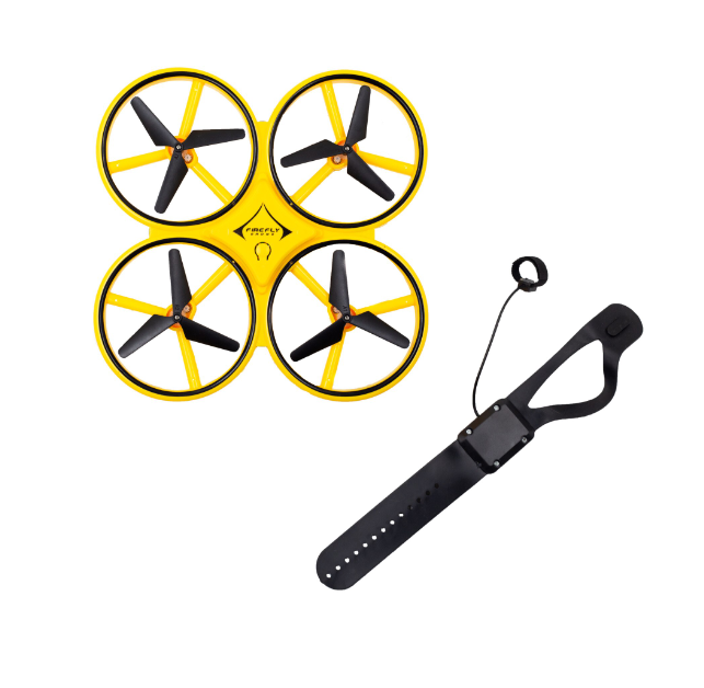 Drona Inteligenta Quadcopter, Control Total prin simpla miscare a mainii, Rezistenta la Coliziuni