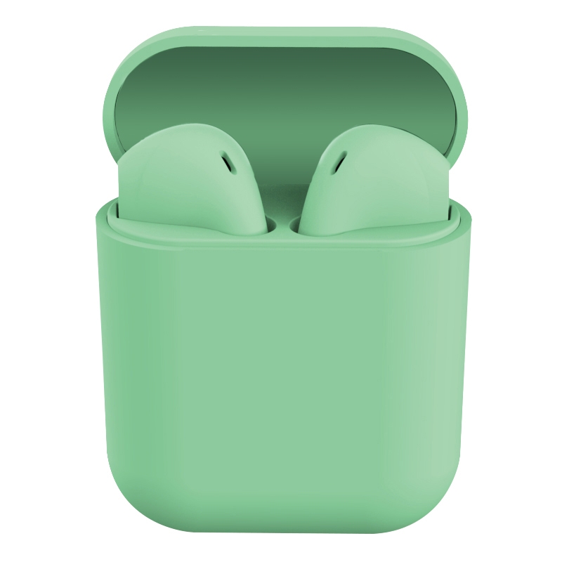 Casti wireless TWS i12, Bluetooth 5.0, Touch, Compatibile Android & iOS VERDE Aden