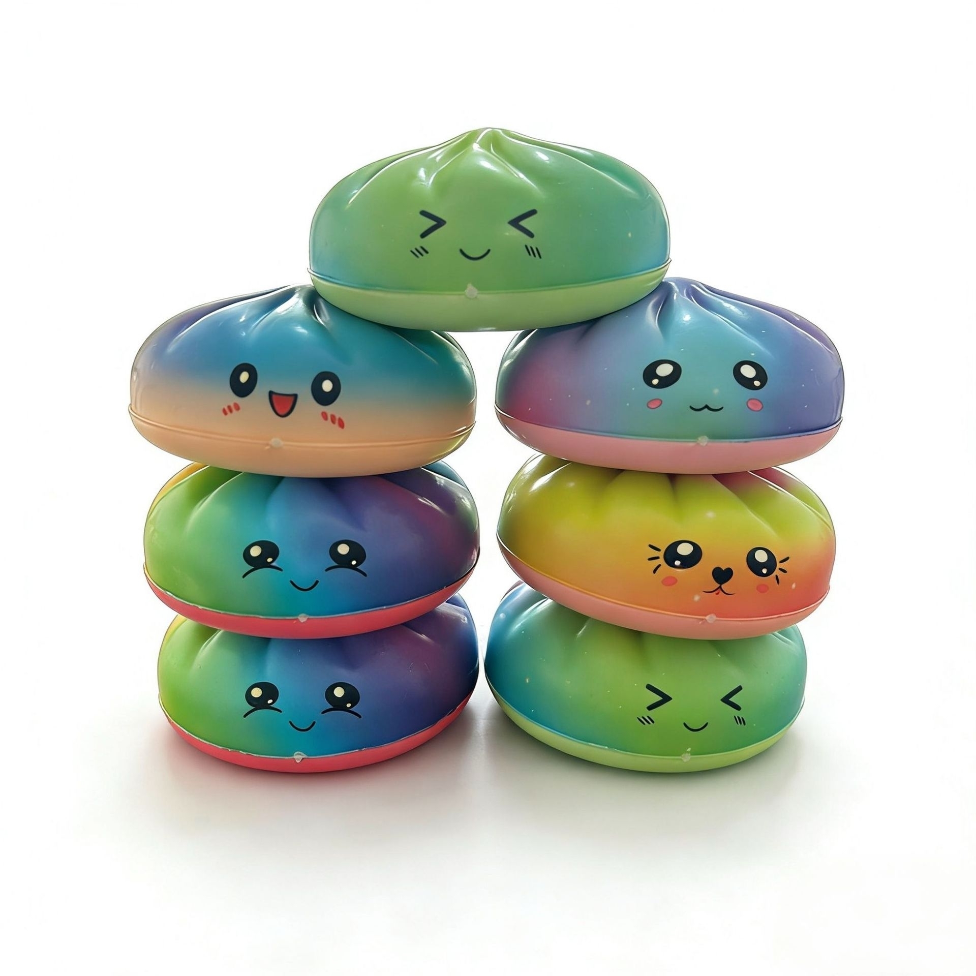 Jucarie Anti-Stres Squishy Dumpling Anti-Stres 8cm | Culori Pastel | Copii 3+