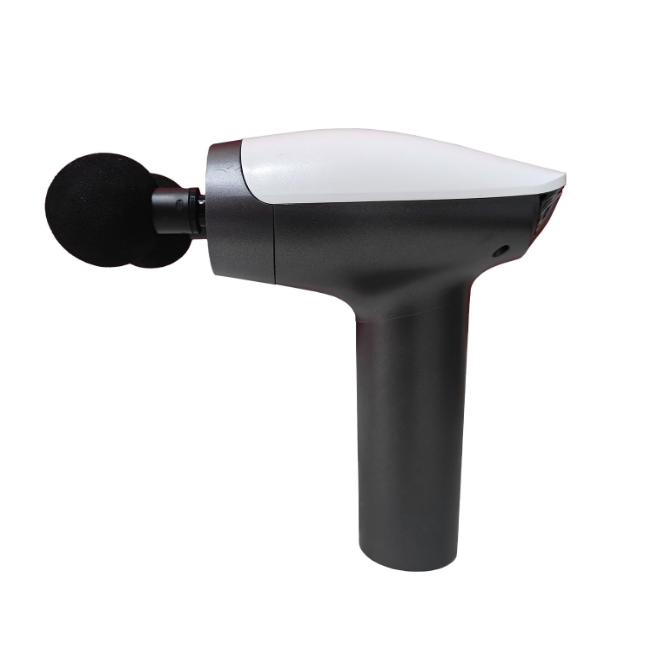 Aparat de masaj Gun, 4 capete interschimbabile, Cap dublu