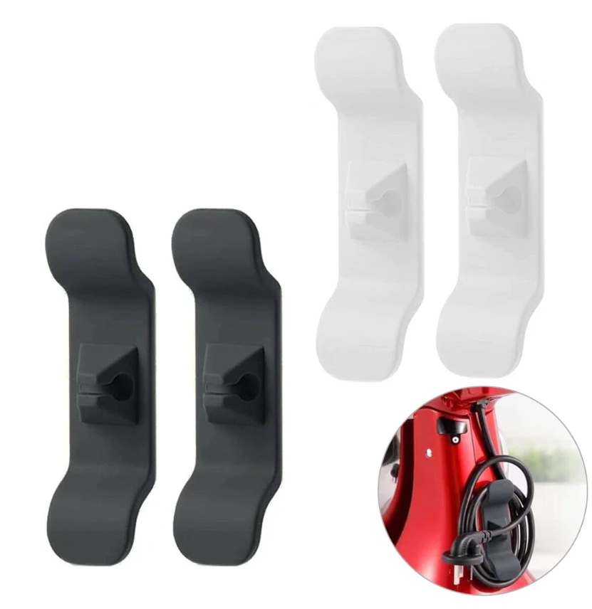 Set 6 suporturi organizatoare cabluri, autoadeziv, tip clema