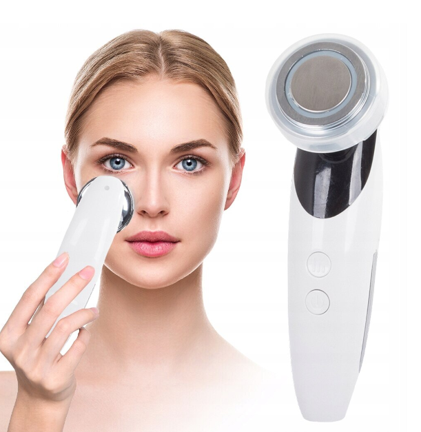 Aparat cu ultrasunete pentru curatarea si masarea fetei, 4 in 1, 3 niveluri de putere, incarcare USB
