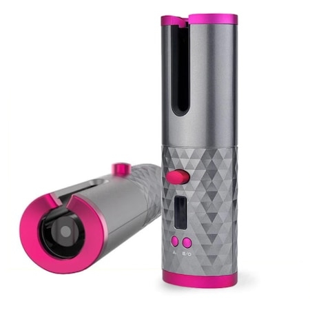 Ondulator wireless cu incarcare baterie prin USB, auto-rotativ cu temperatura reglabila si afisaj electronic