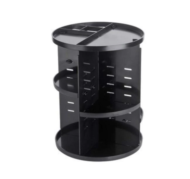 Organizator rotativ de produse cosmetice, negru