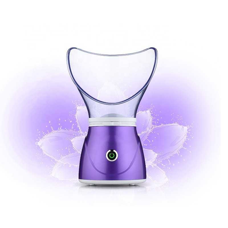 Sauna Faciala si Nazala 2 in 1 - Putere 150 W, Incalzire Rapida, Stimuleaza Circulatia Sangvina, Mov Aden