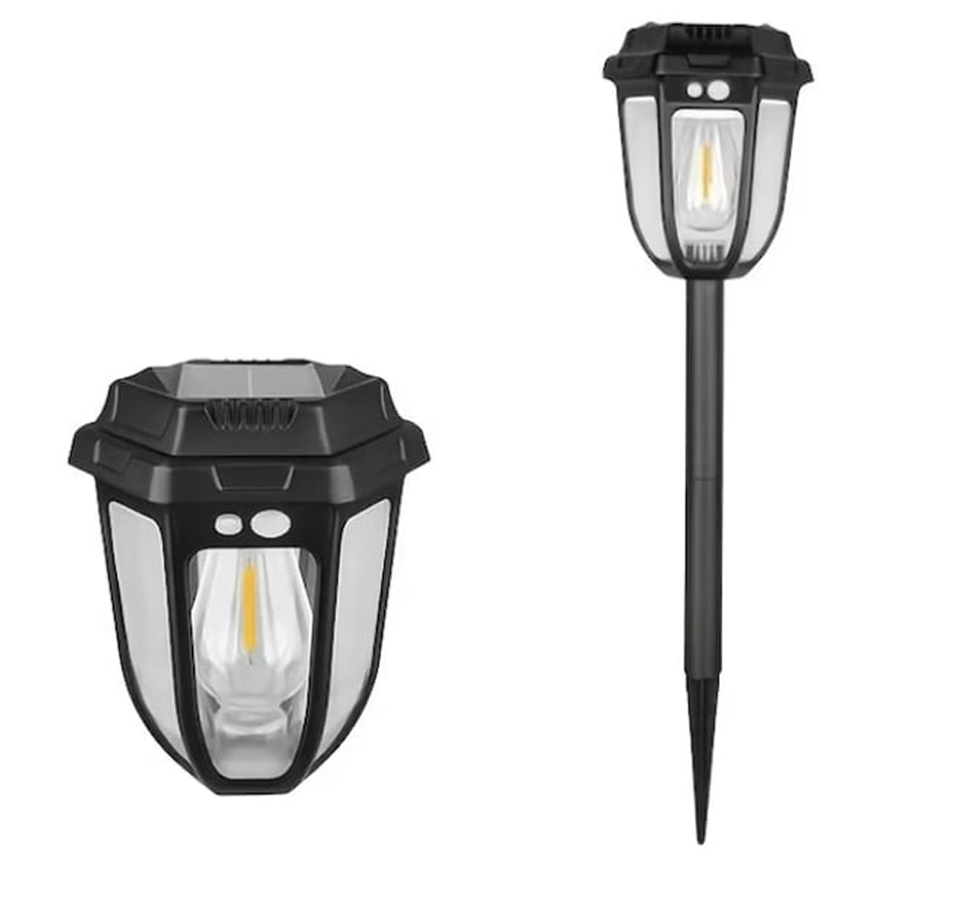 Lampa Solara Retro 2in1 50cm | Perete sau Tarus | LED Cald | IP65 | Gradina Curte