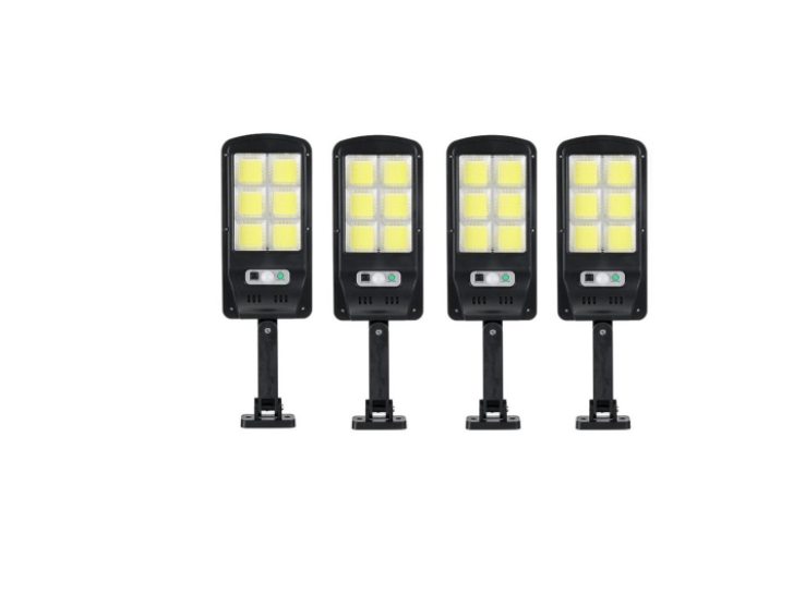 Set 4 lampi solare,180 LED, 6 COB, 90W, 