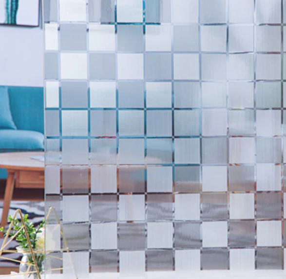 Folie decorativa pentru geam, 45 cm x 300 cm, Sah