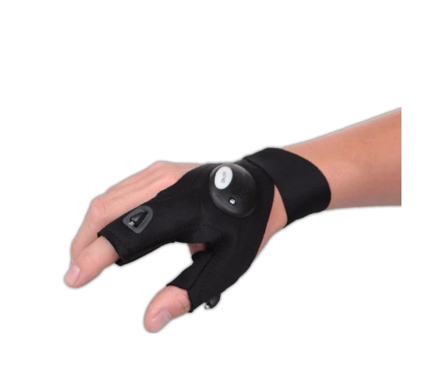 Manusa cu Lanterna  2 leduri puternice, Marime Universala, Textil , Aden