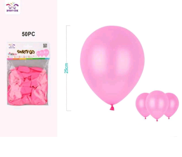 Set baloane,roz,25cm,FA0274
