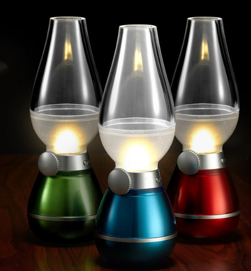 1 + 1 GRATIS - Lampa LED cu aspect retro si stingere prin suflare YZ-2018