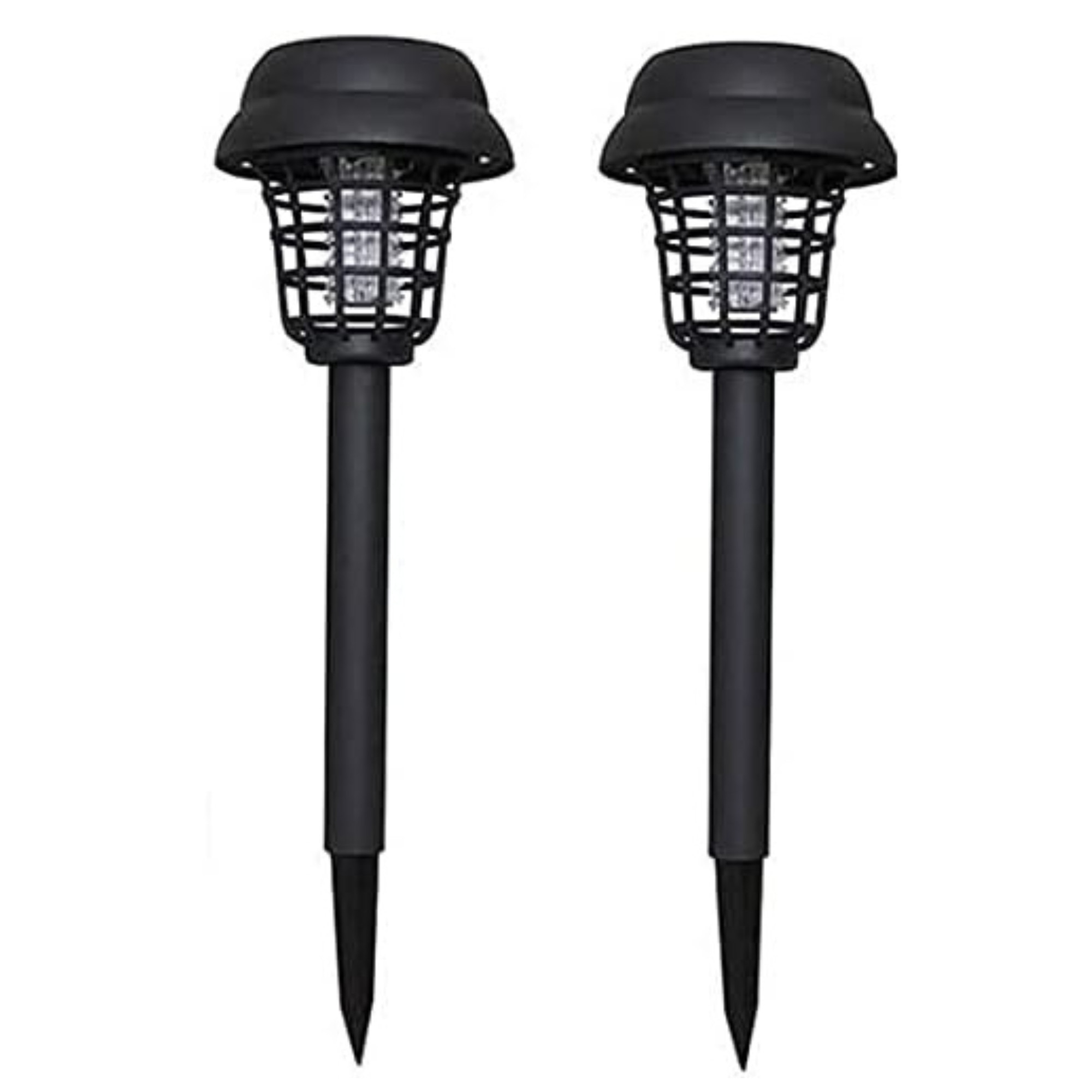 Set 2 lampi solare anti tantari LED UV – Lampa solara cu protectie eficienta, autonomie 10 ore, iluminare gradina si terasa
