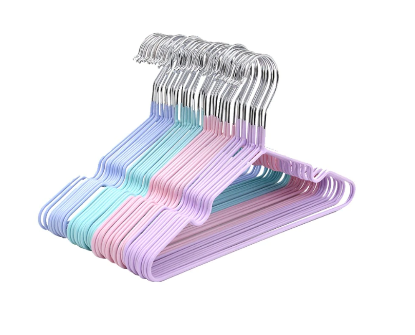 Set 10 umerase metalice siliconate, Rainbow, 40 cm, multicolor