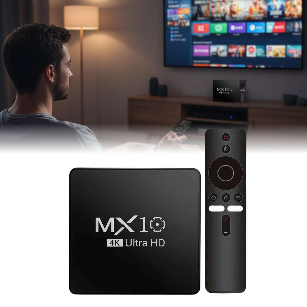 TV Box Smart Android 13 | Quad Core Cortex-A53 | Wi-Fi Dual Band 2.4G/5G | HDMI 2.0 | 2GB RAM | 8GB eMMC