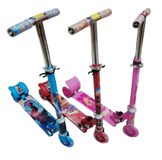 Trotineta cadru metal, 3 roti, 72 cm