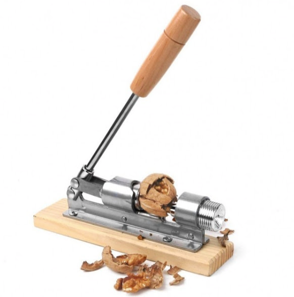 Spargator manual pentru nuci, material otel si lemn
